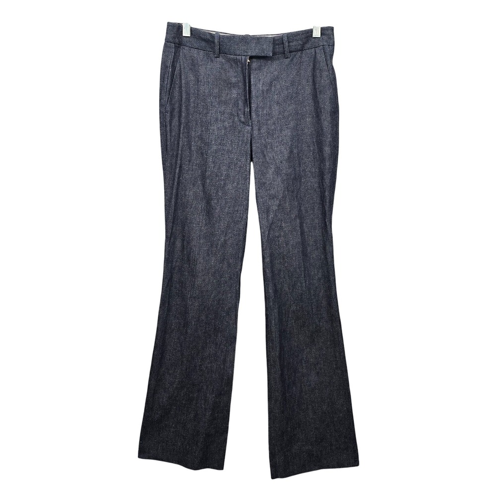 J Crew Trouser Jeans Women Size 4 Blue in Classic Rinse Wide Leg Classy Preppy‎